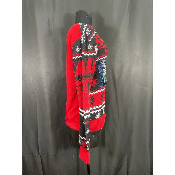 Stranger Things, Ugly Christmas Sweater, Reversable Sequence Image, Adult Small - Picture 6 of 8
